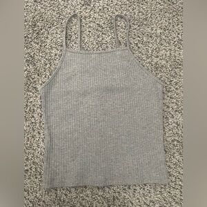 Bundle 3/$15 - American Eagle Outfitters Gray Ribbed Square-Neck Tank